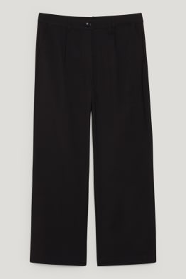 Pantalon - high waist - regular fit - gerecyclede stof