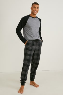 mens fleecy pyjamas