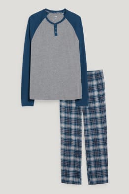 Pijama cu pantaloni din flanel