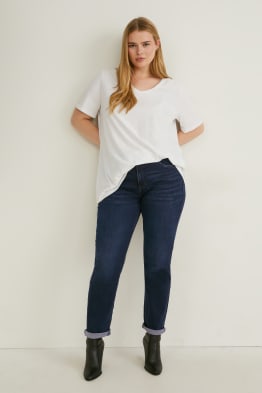 Slim jeans - mid-rise waist - LYCRA®