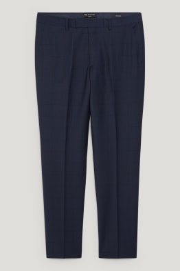 Oblekové kalhoty - slim fit - LYCRA® - kostkované
