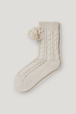 Socken - Zopfmuster