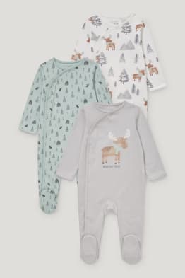 Set van 3 - baby-pyjama