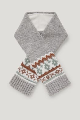 Knitted baby scarf