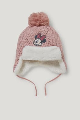 Minnie Mouse - knitted baby hat