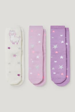 Confezione da 3 - stelle - calze con motivo