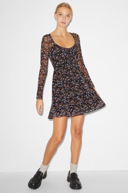 Vestit Fit & Flare - de flors