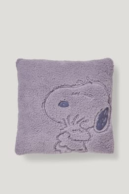 Coixí de pèl de borreguet sintètic - 40 x 40 cm - Peanuts