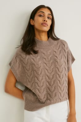 Maglione di cashmere - motivo a treccia