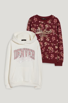Uitgebreide maten - set van 2 - hoodie en sweatshirt