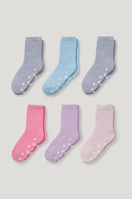 Confezione da 6 - calze antiscivolo