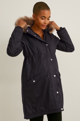 Parka premaman con cappuccio e marsupio - inverno