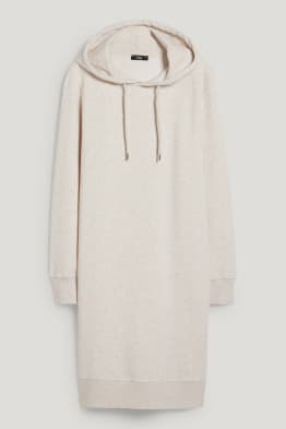 Rochie din molton cu glugă
