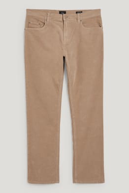 Pantaloni din catifea reiată - regular fit - LYCRA®