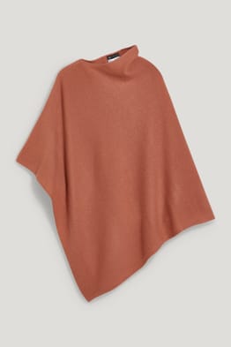 Poncho mit Kaschmir-Anteil - Woll-Mix