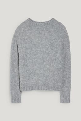 Pullover en finition bouclé