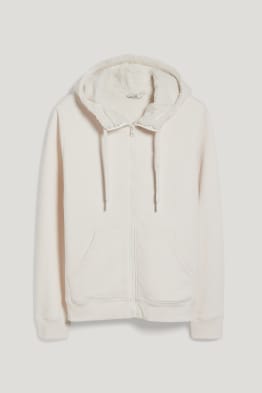 Sweatvest met capuchon - biokatoen