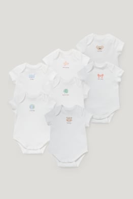 Pack de 7 - body para bebé - algodón orgánico