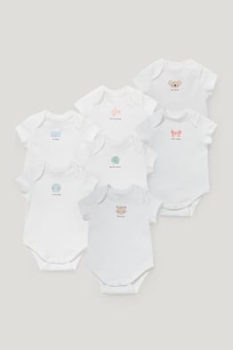 Confezione da 7 - body neonati - cotone biologico