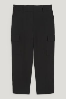Pantalon cargo - high waist - slim fit