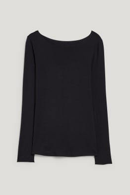 Maglia a maniche lunghe con componente di cashmere
