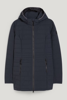 Quilted jacket with hood