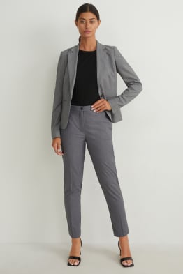 Business kalhoty - mid waist - slim fit