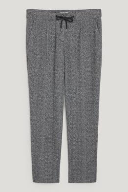 Cloth trousers - mid-rise waist - tapered fit