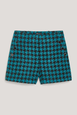Bouclé shorts - recycled - patterned