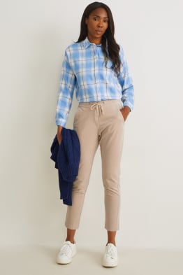 Pantalon - mid-waist - 4 Way Stretch - LYCRA®