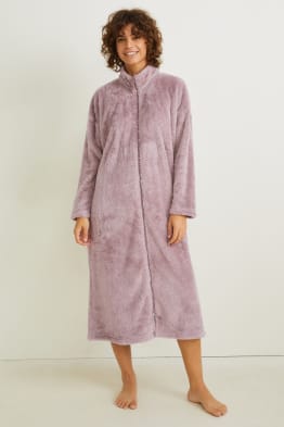 Fleece bathrobe