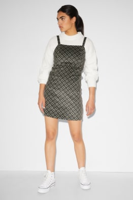 CLOCKHOUSE - Cord-Kleid - geblümt