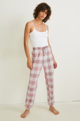 Pyžamové kalhoty - kostkované