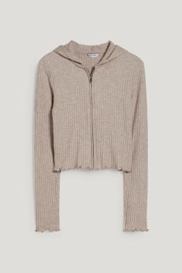 CLOCKHOUSE - gebreid vest met capuchon