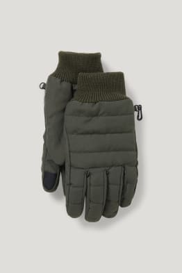 Quilted touchscreen gloves - THERMOLITE® EcoMade