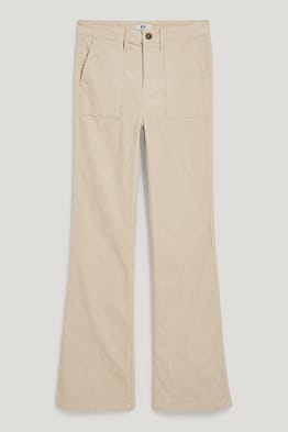 Cordhose - High Waist - Wide Flare