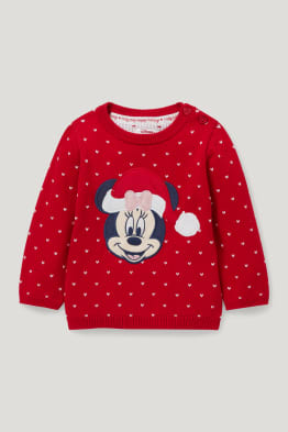 Minnie - maglione natalizio per neonate