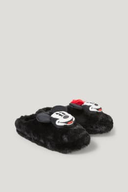 CLOCKHOUSE - faux fur slippers - Disney
