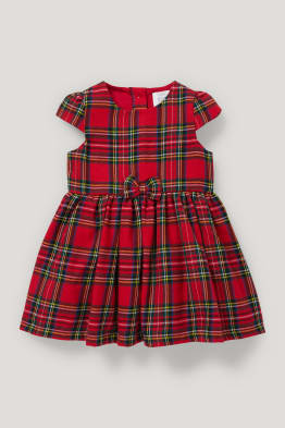 Baby dress - check