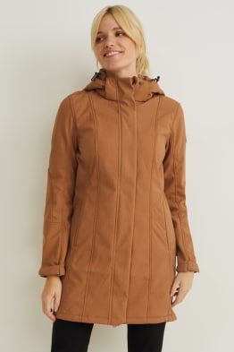 Abric softshell amb caputxa