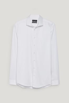 Business shirt - slim fit - cutaway collar - easy-iron