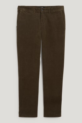 Pantaloni chino in velluto - regular fit - stretch - LYCRA®