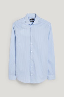 Businesshemd - Slim Fit - Cutaway - bügelleicht - gestreift