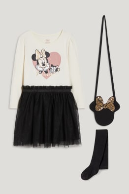 Minnie Maus - Set - Kleid, Strumpfhose und Tasche - 3 teilig