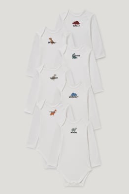 Pack de 7 - dinosaurios - bodies para bebé