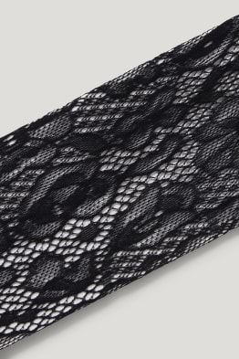 Feinstrumpfhose - LYCRA® - geblümt