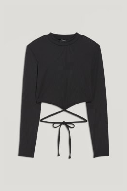 CLOCKHOUSE - maglia a maniche lunghe taglio corto