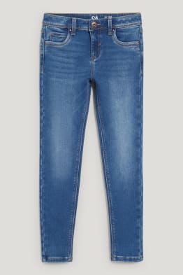 Blu Bonprix Bambina Abbigliamento Pantaloni e jeans Jeans Jeans skinny Jeans skinny effetto usato 