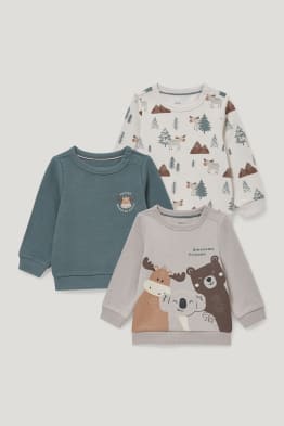Set van 3 - baby-sweatshirt
