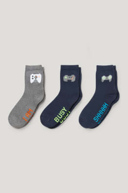 Pack de 3 - gaming - calcetines con dibujo